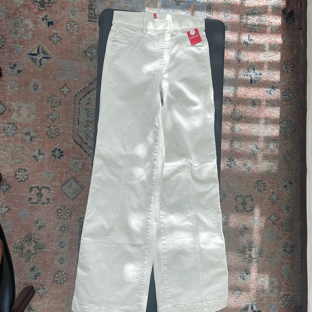 Spanx medium tall wide leg jeans